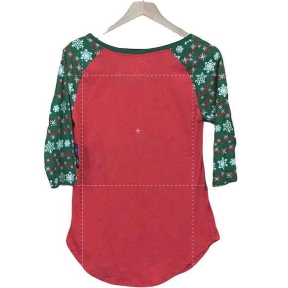 NWT National Lampoon's Christmas Vacation Raglan Tee - Red - Large - Picture 6 of 9